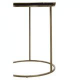 Metis Black And Gold Side Table