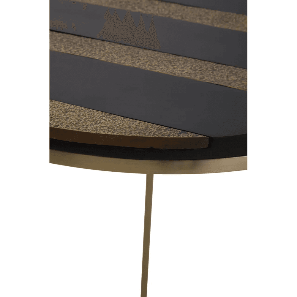 Metis Black And Gold Side Table