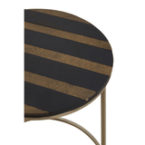 Metis Black And Gold Side Table