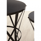 Vento Cross Design Black Tables