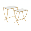 Vento Set Of 2 Bamboo Design Side Tables