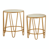 Vento Set Of 2 Hairpin Design Side Tables
