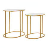 Vento Set Of 2 Oval Side Tables