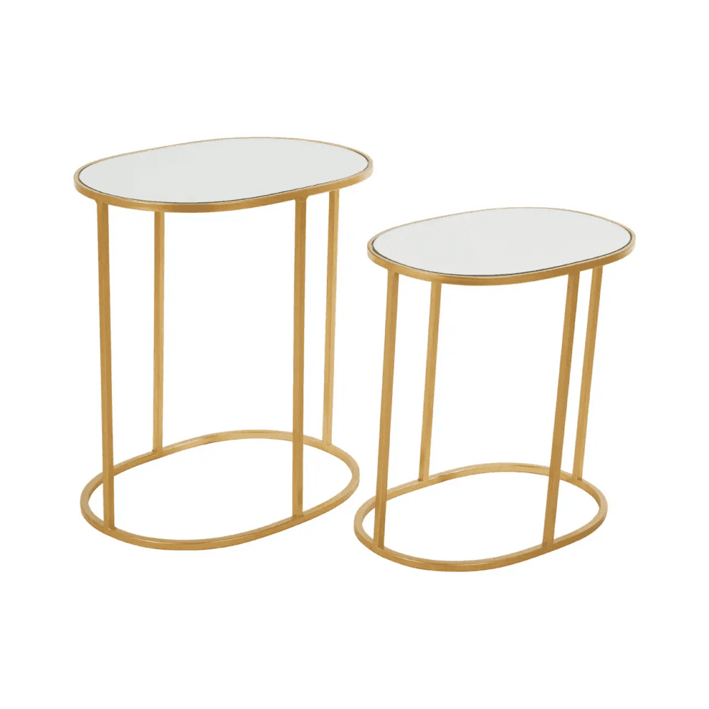 Vento Set Of 2 Oval Side Tables