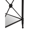 Vertex Square Black Finish Side Table