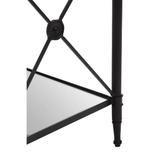 Vertex Square Black Finish Side Table