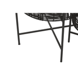 Kalimantan Set Of 2 Black Rattan Side Tables
