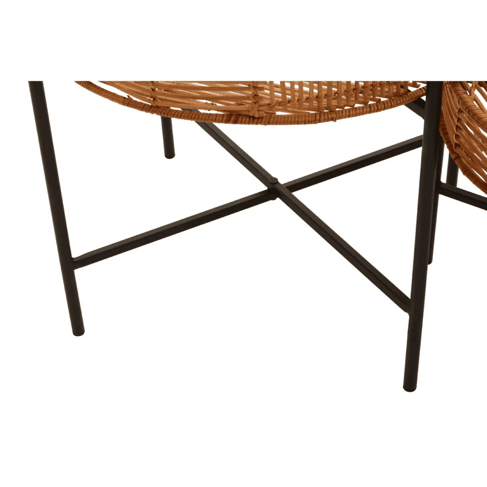 Kalimantan Set Of 2 Natural Rattan Side Tables