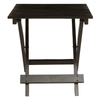 Maritime Black Wood Folding Table