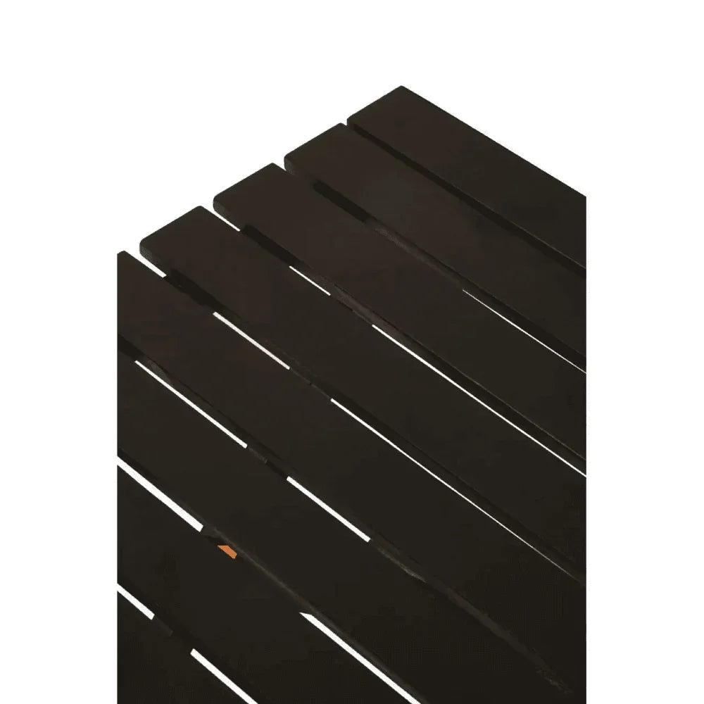 Maritime Black Wood Folding Table