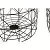 Calista Set Of 2 Black Wire Basket Tables