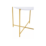 Orion White Top Side Table