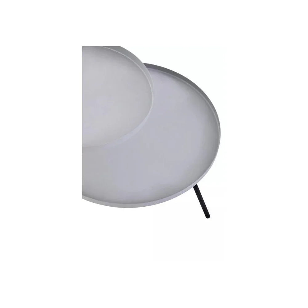 Orion Two Shelf Grey &amp; Black Side Table