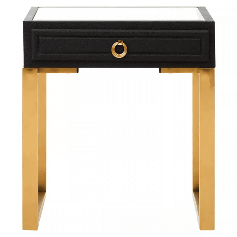 Cordoba Black Shagreen Side Table