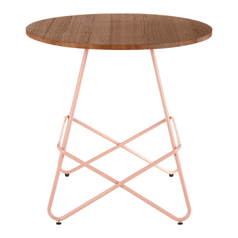 Diston Pink Elm Round Table