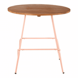 Diston Pink Elm Round Table