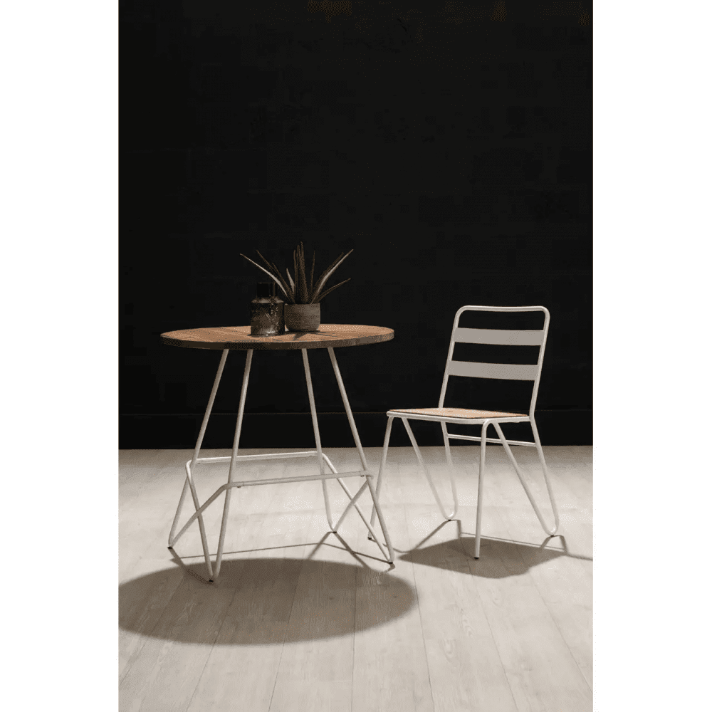 Diston White Round Table