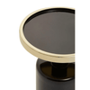 Elvira Black and Gold Side Table