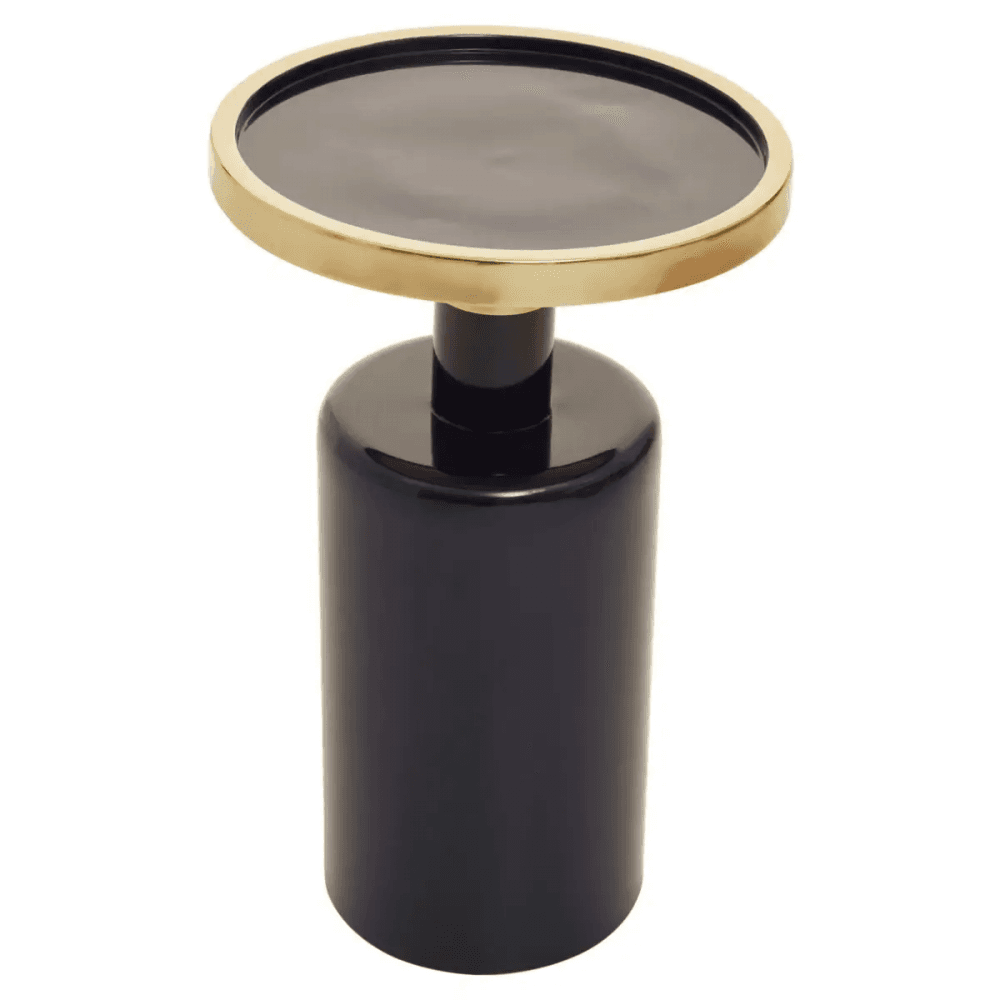 Elvira Navy and Gold Side Table