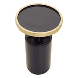 Elvira Navy and Gold Side Table