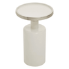 Elvira White Base Side Table
