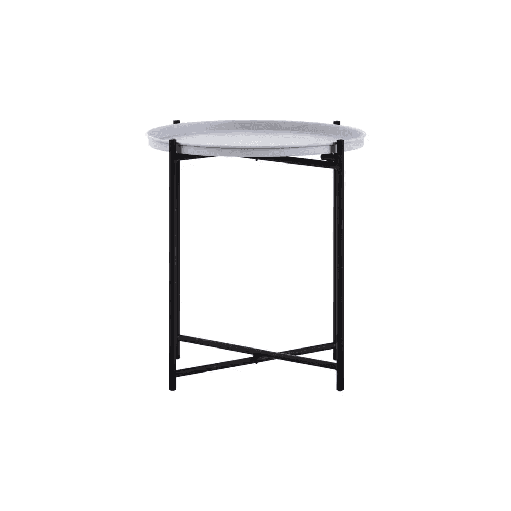 Orion Round Grey Top Side Table