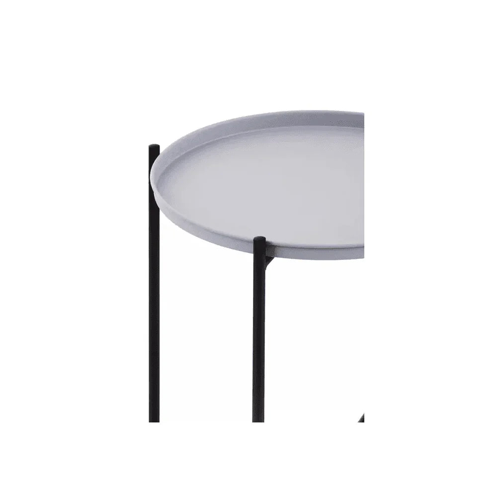 Orion Round Grey Top Side Table