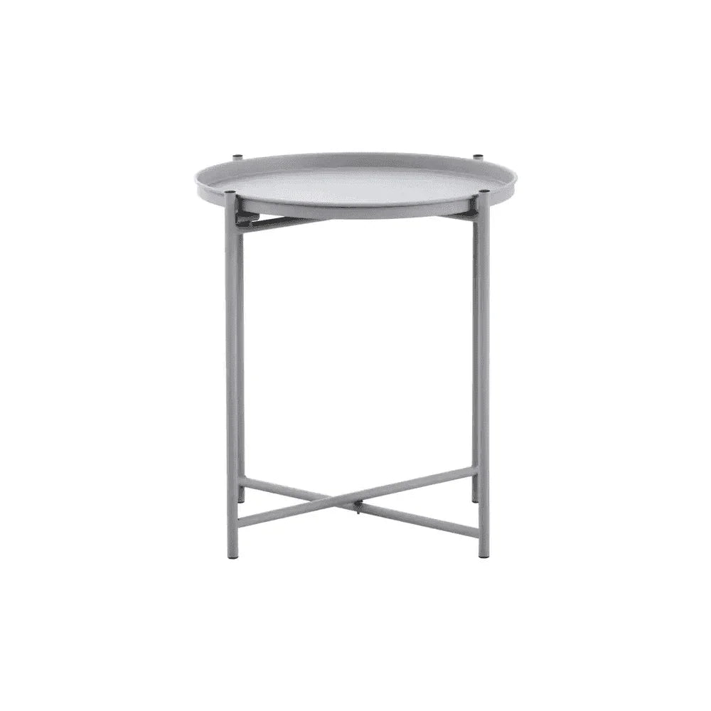 Orion Grey Iron Side Table