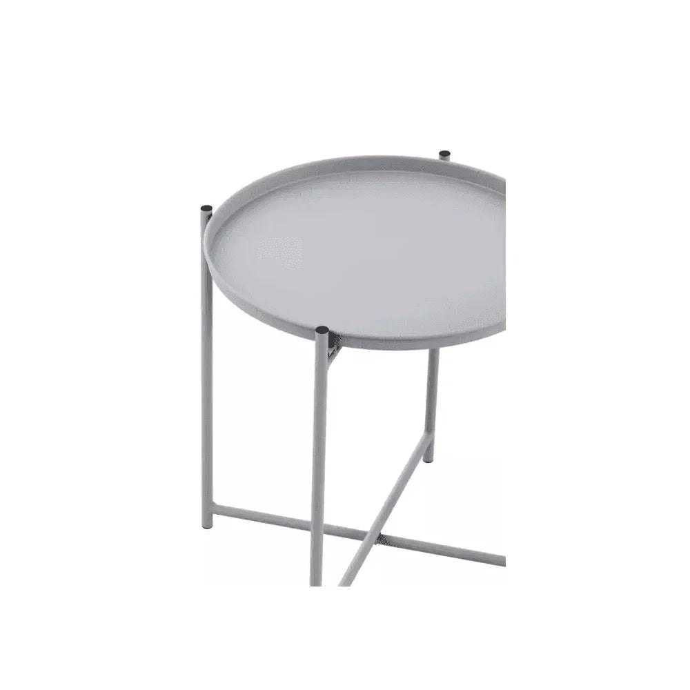 Orion Grey Iron Side Table