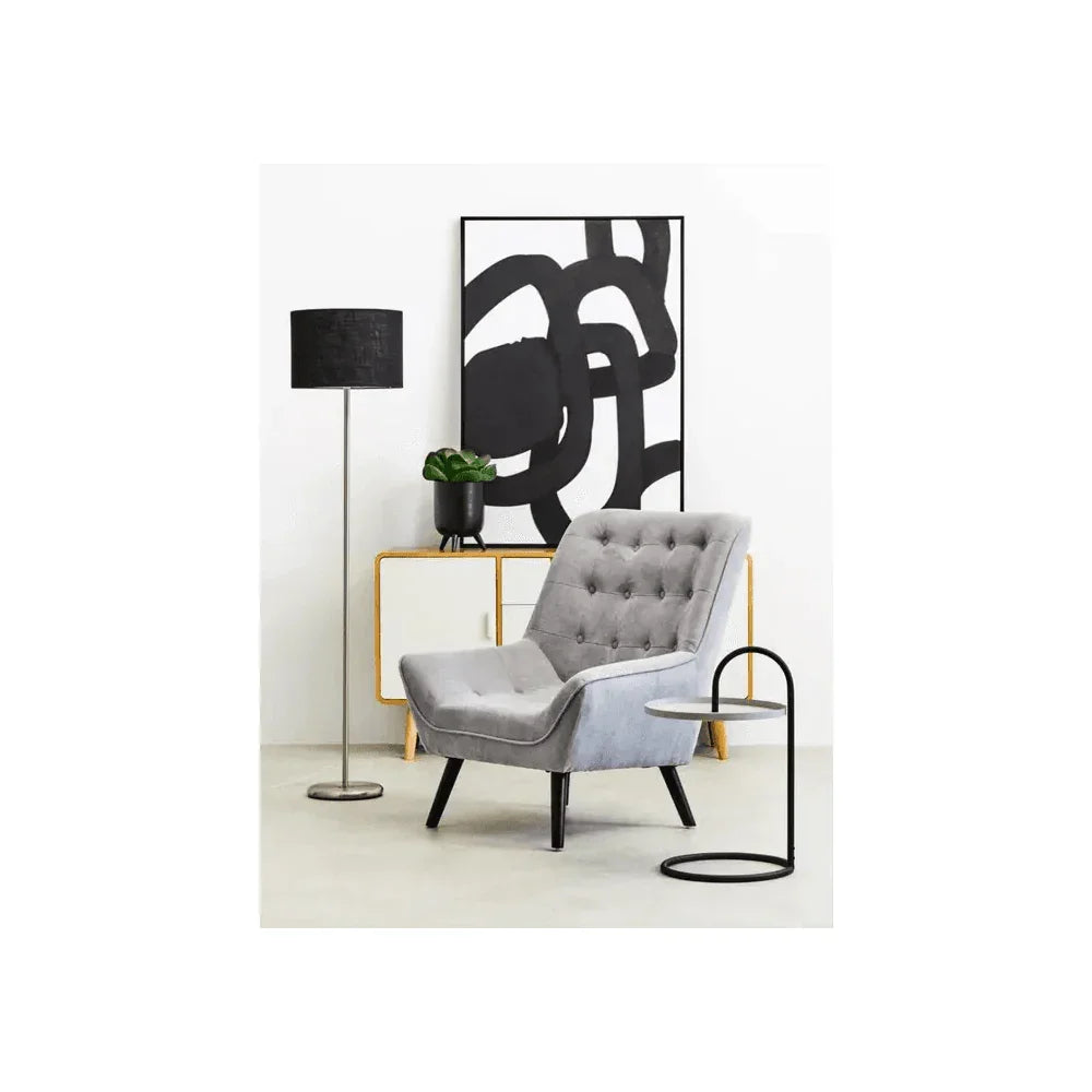 Orion Grey &amp; Black Hanging Top Side Table