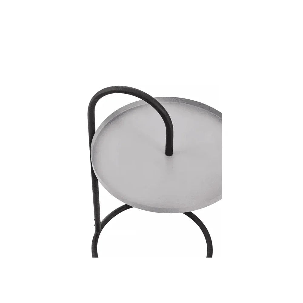 Orion Grey &amp; Black Hanging Top Side Table