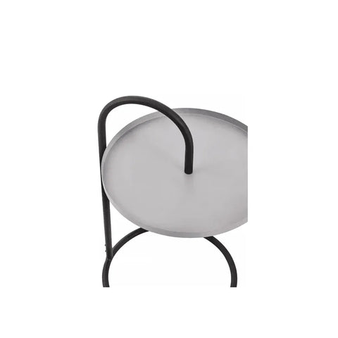 Orion Grey &amp; Black Hanging Top Side Table