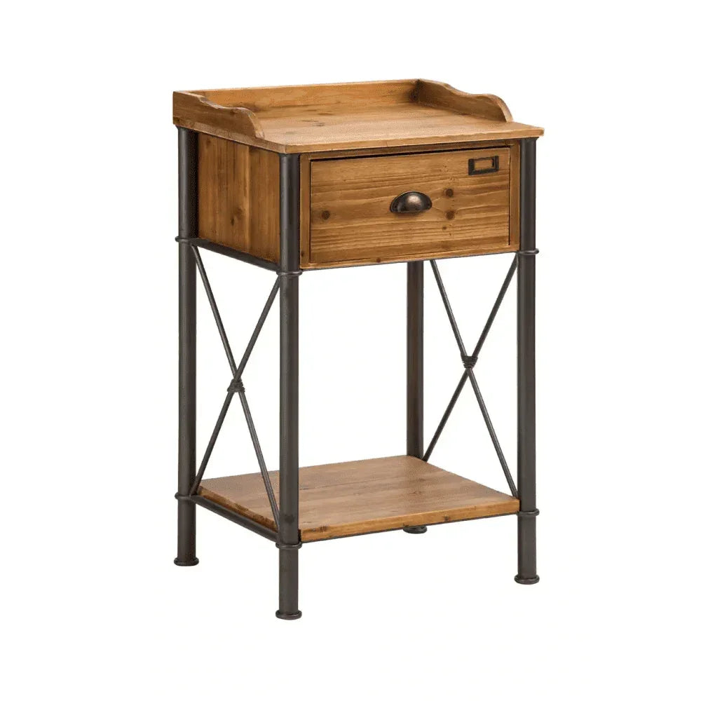 Forge 1 Drawer Side Table