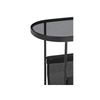 Edge Grey Glass Side Table