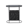 Edge Grey Glass Side Table