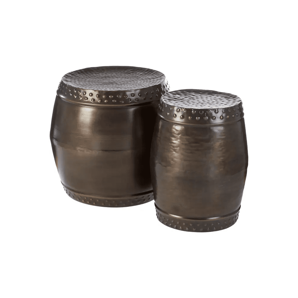 Titan Set of Two Drum Style Side Tables