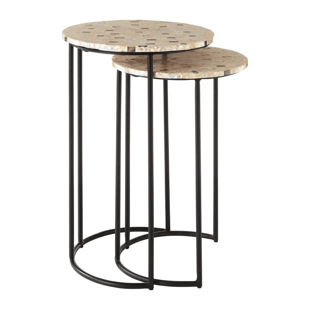 Isla Mother Of Pearl Side Tables