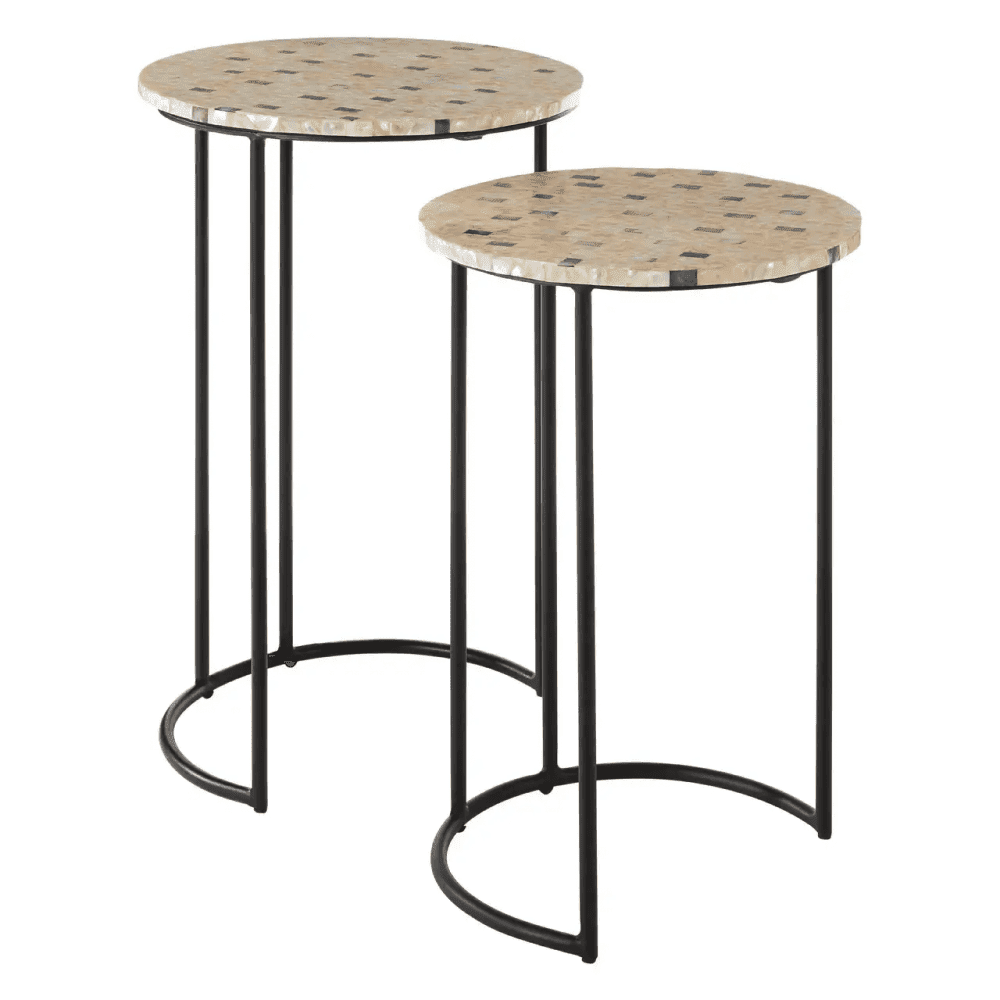 Isla Mother Of Pearl Side Tables