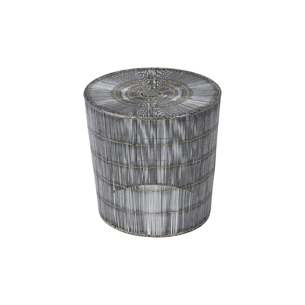 Titan Natural Wireframe Side Table