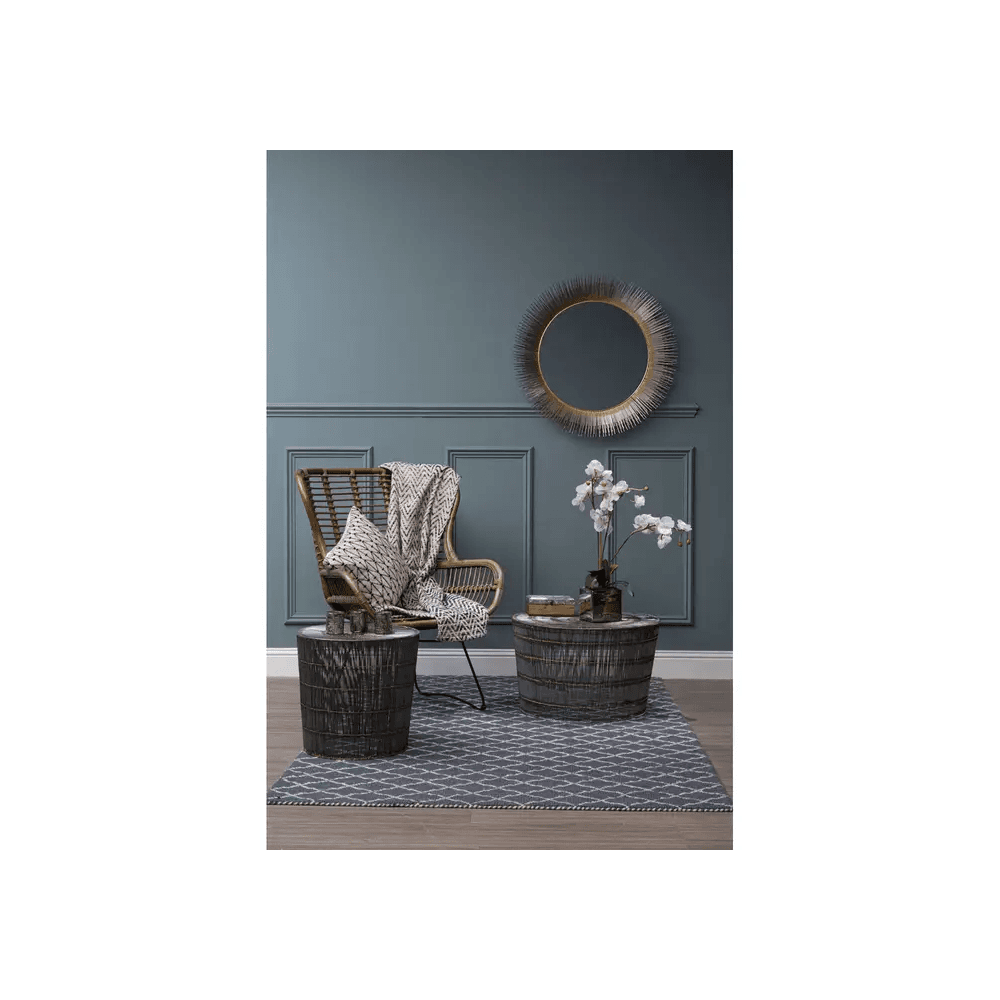 Titan Natural Wireframe Side Table