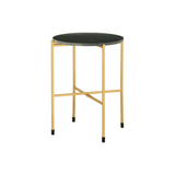 Titan Large Green Marble Top Side Table
