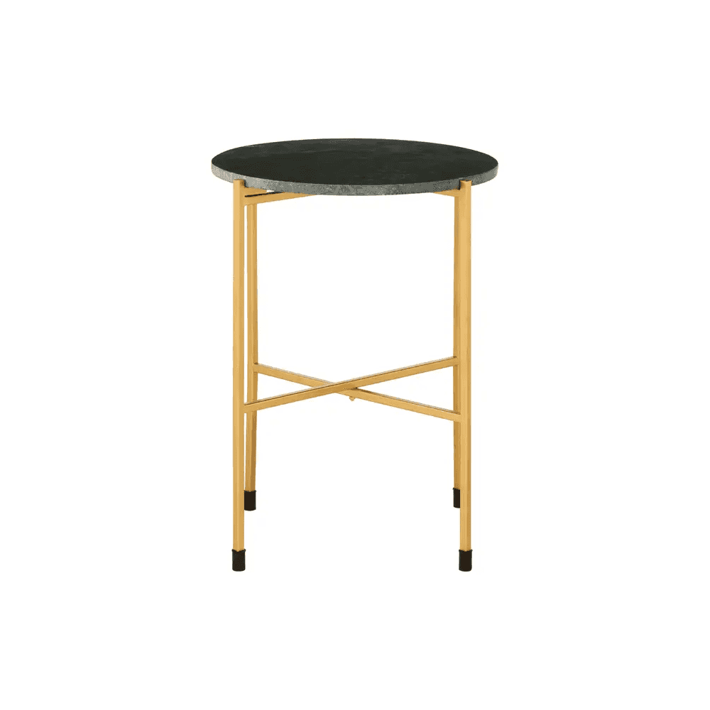 Titan Large Green Marble Top Side Table
