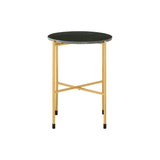 Titan Large Green Marble Top Side Table