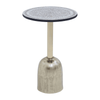 Aveline Mosaic Top Gold Base Side Table
