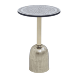 Aveline Mosaic Top Gold Base Side Table