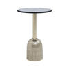 Aveline Mosaic Top Gold Base Side Table