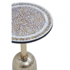 Aveline Mosaic Top Gold Base Side Table