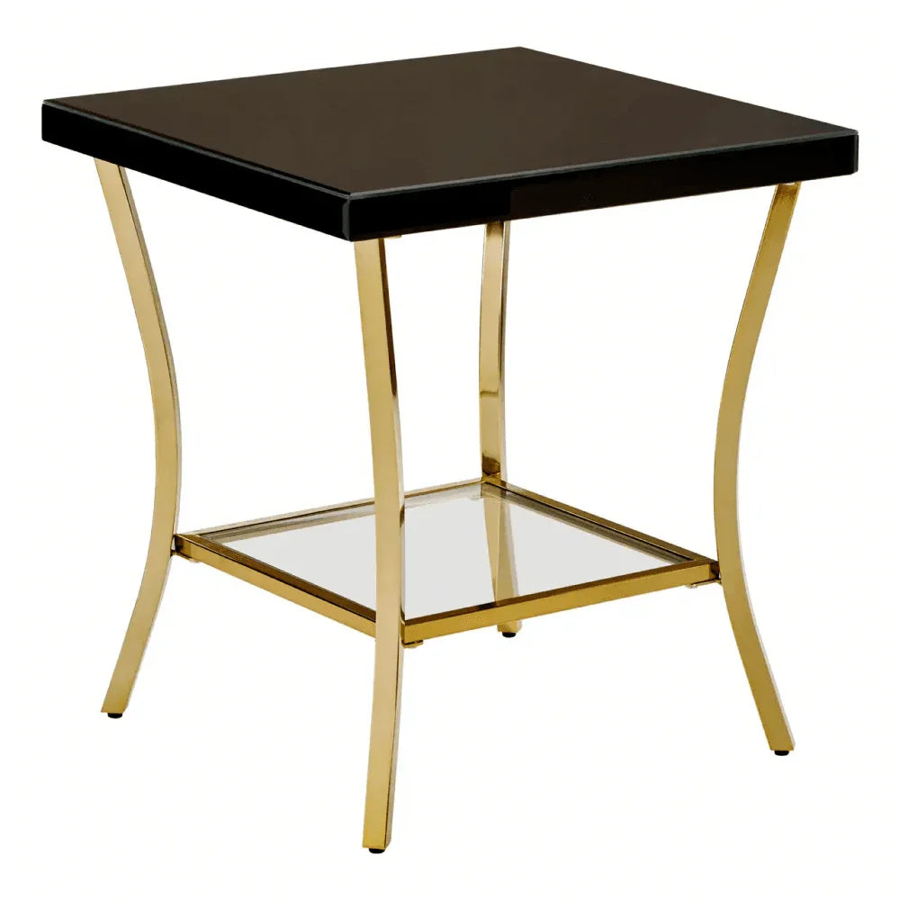 Lancaster Townhouse Black Mirror Side Table