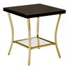 Lancaster Townhouse Black Mirror Side Table