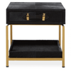 Lancaster Townhouse Hair On Hide Bedside Table
